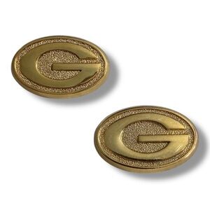 1997 Vintage NFLP by Peter David, Inc. Gold Plated Green Bay Packers Earrings